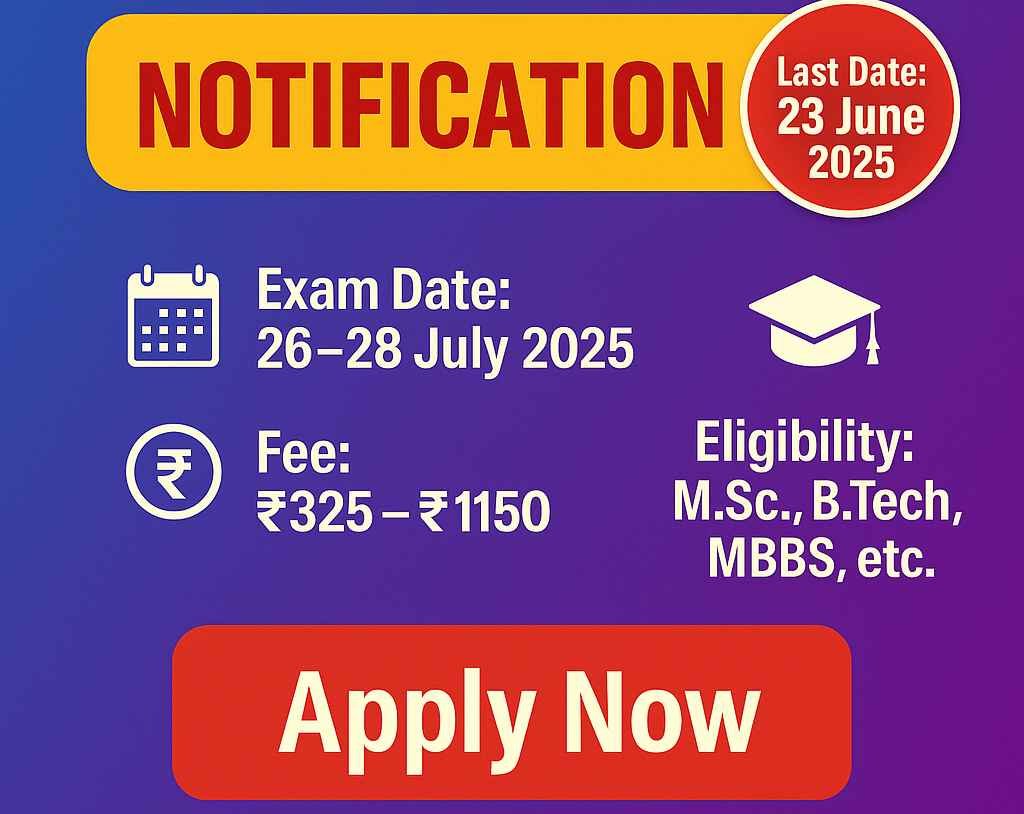 NTA CSIR NET June 2025 Apply Online